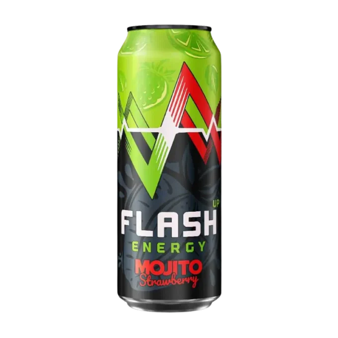 ЭНЕРГЕТИЧЕСКИЙ НАПИТОК FLASH UP МОХИТО КЛУБНИКА 0,45 Ж/Б