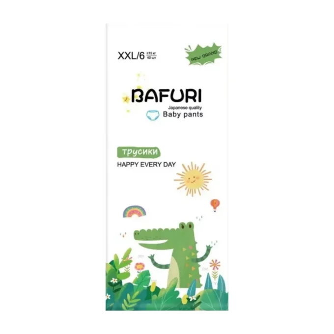 ТРУСИКИ ДЕТСКИЕ BAFURI XXL/6, 40ШТ