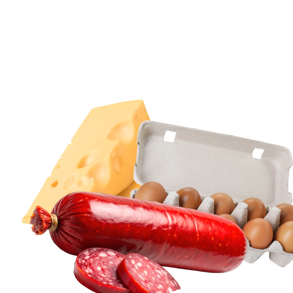 *КОЛБАСНЫЕ ИЗДЕЛИЯ, СЫРЫ И ЯЙЦА