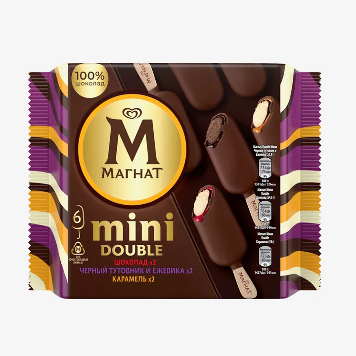 MAGNUM MINI DOUBLE АССОРТИ ШОК ЯГОД 327ГР